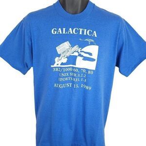 3B2/1000 Galactica Unix Computer T Shirt Vintage 80s 1989 Tech Made In USA Mens